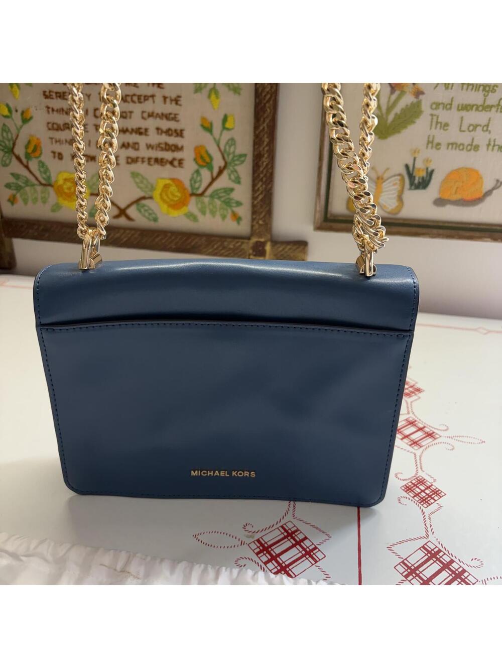 Michael Kors Jade Dark Chambray shoulder bag - Picture 2 of 11